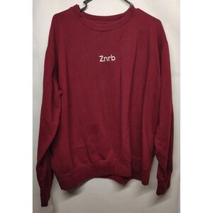 Zanerobe Znrb Maroon Crew Neck Mens Sweatshirt Embroidered Logo  2XL